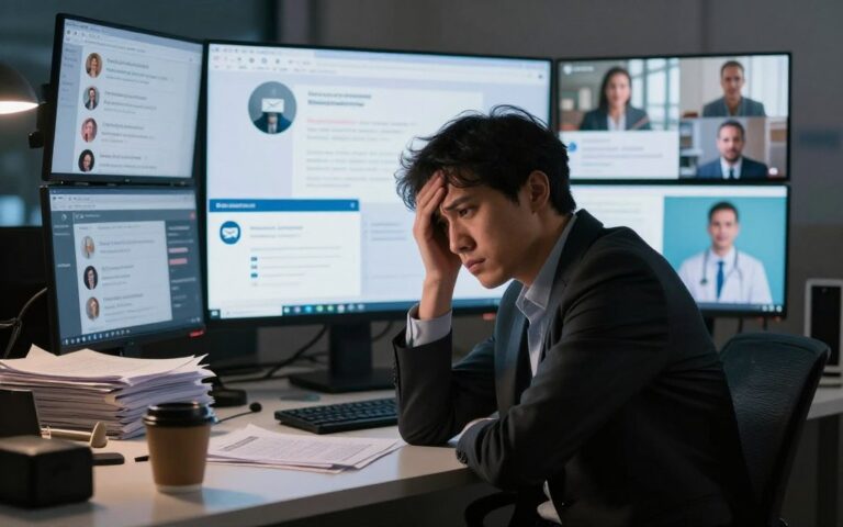 online distraction effects
