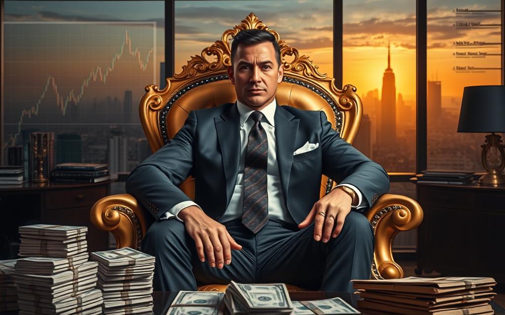 financial dominance in Step Aside, I'm the King of Capital